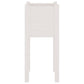 Plantenbakken 2 St 31X31X70 Cm Massief Grenenhout Wit