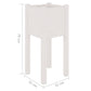 Plantenbakken 2 St 31X31X70 Cm Massief Grenenhout Wit