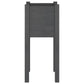 Plantenbak 31X31X70 Cm Massief Grenenhout Grijs