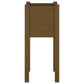 Plantenbak 31X31X70 Cm Massief Grenenhout Honingbruin