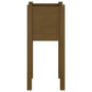 Plantenbakken 2 St 31X31X70 Cm Massief Grenenhout Honingbruin
