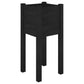 Plantenbakken 2 St 31X31X70 Cm Massief Grenenhout Zwart