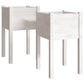 Plantenbakken 2 St 40X40X70 Cm Massief Grenenhout Wit