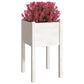 Plantenbakken 2 St 40X40X70 Cm Massief Grenenhout Wit