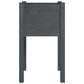 Plantenbak 40X40X70 Cm Massief Grenenhout Grijs