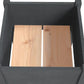 Plantenbak 40X40X70 Cm Massief Grenenhout Grijs