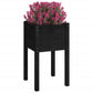 Plantenbak 40X40X70 Cm Massief Grenenhout Zwart