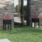 Plantenbakken 2 St 40X40X70 Cm Massief Grenenhout Zwart