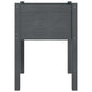 Plantenbak 50X50X70 Cm Massief Grenenhout Grijs