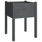 Plantenbakken 2 St 50X50X70 Cm Massief Grenenhout Grijs