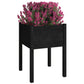 Plantenbakken 2 St 50X50X70 Cm Massief Grenenhout Zwart