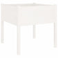 Plantenbakken 2 St 70X70X70 Cm Massief Grenenhout Wit
