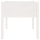 Plantenbakken 2 St 70X70X70 Cm Massief Grenenhout Wit
