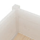 Plantenbakken 2 St 70X70X70 Cm Massief Grenenhout Wit