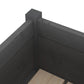 Plantenbak 70X70X70 Cm Massief Grenenhout Grijs