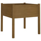 Plantenbakken 2 St 70X70X70 Cm Massief Grenenhout Honingbruin