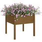 Plantenbakken 2 St 70X70X70 Cm Massief Grenenhout Honingbruin