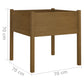 Plantenbakken 2 St 70X70X70 Cm Massief Grenenhout Honingbruin