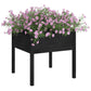 Plantenbak 70X70X70 Cm Massief Grenenhout Zwart