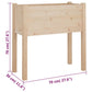 Plantenbak 70X31X70 Cm Massief Grenenhout