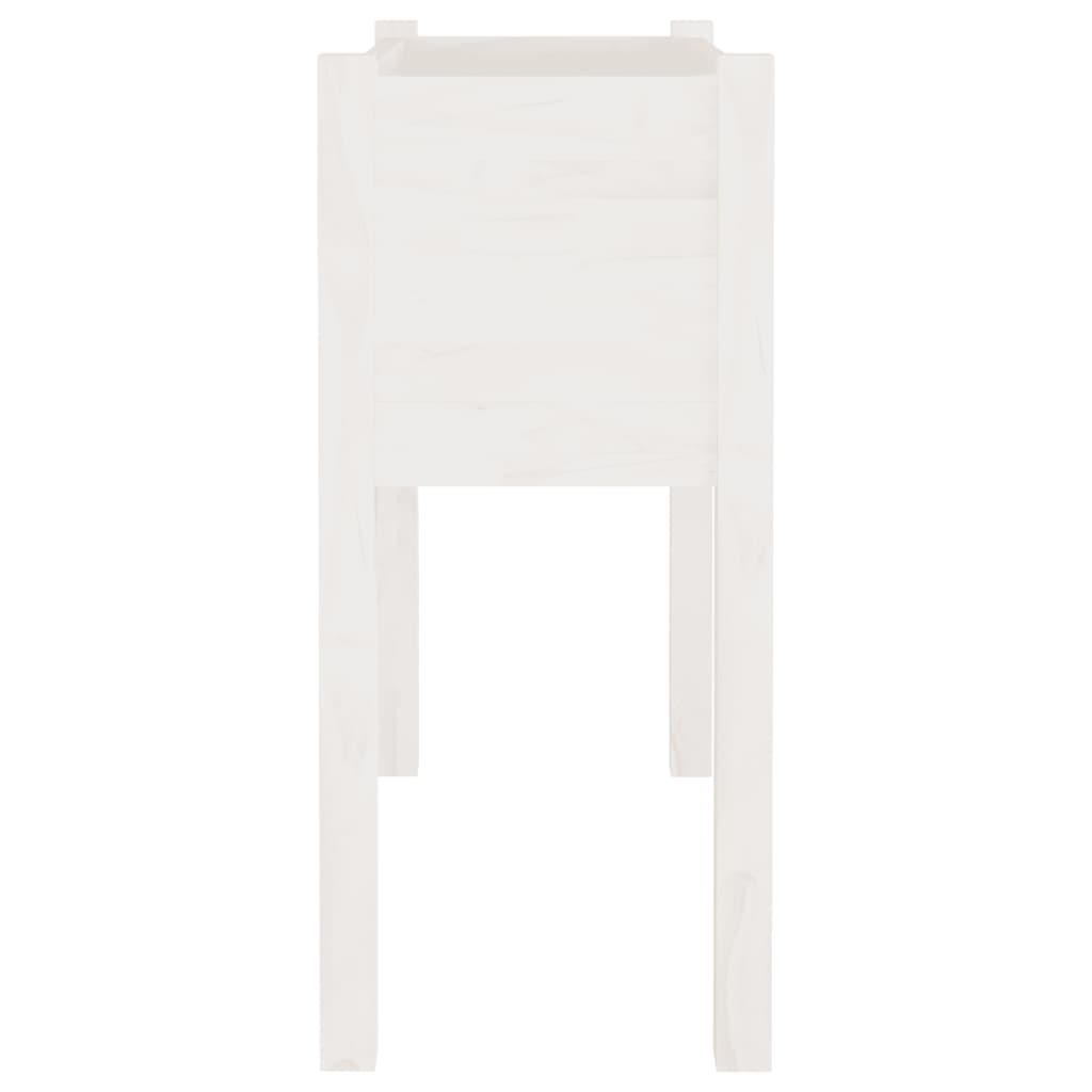 Plantenbak 70X31X70 Cm Massief Grenenhout Wit