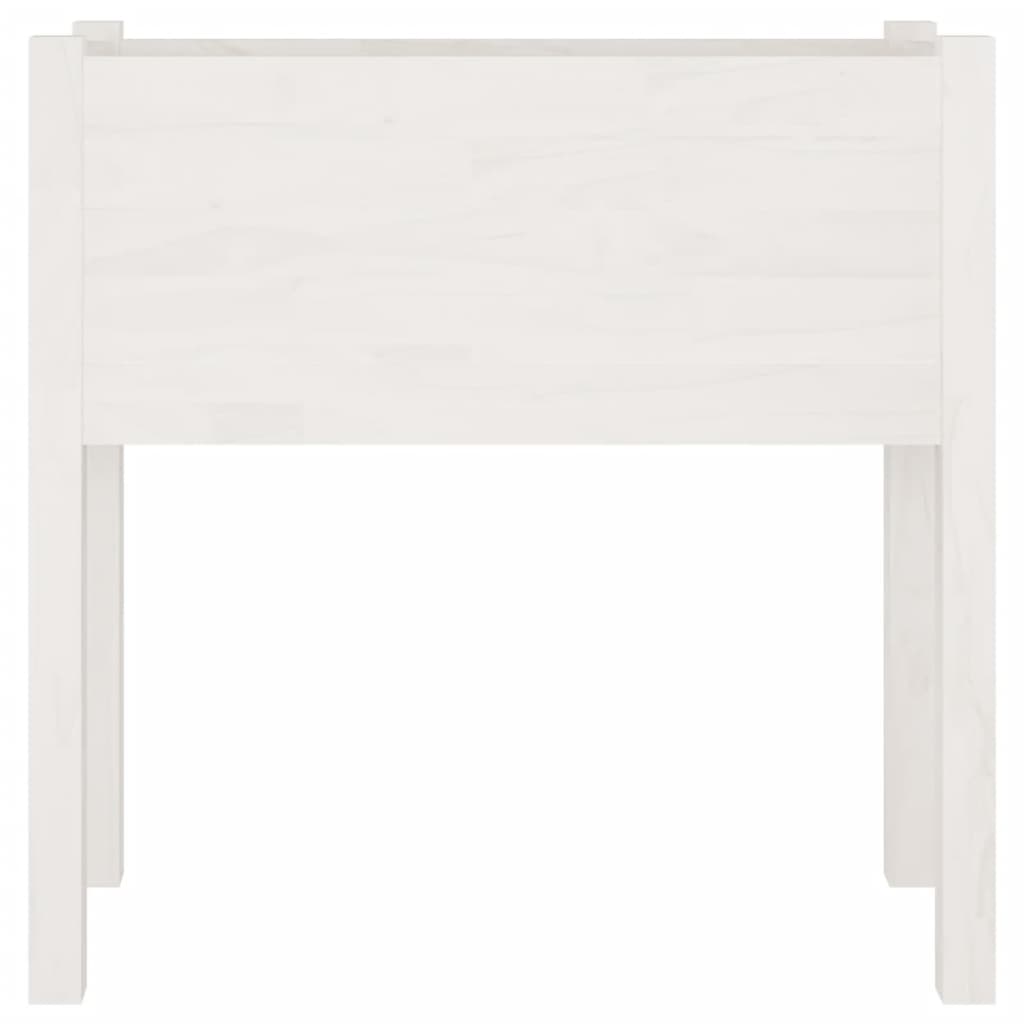 Plantenbakken 2 St 70X31X70 Cm Massief Grenenhout Wit