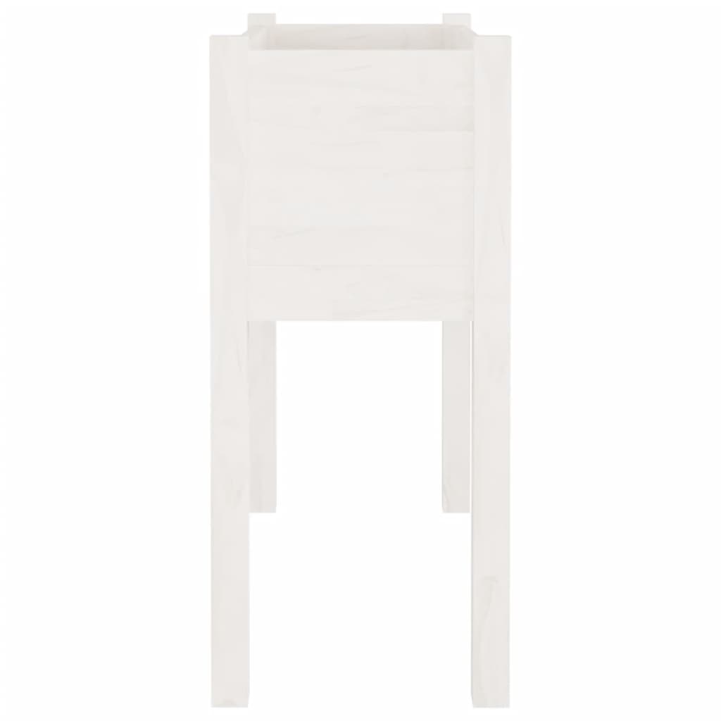 Plantenbakken 2 St 70X31X70 Cm Massief Grenenhout Wit