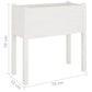 Plantenbakken 2 St 70X31X70 Cm Massief Grenenhout Wit