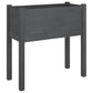 Plantenbak 70X31X70 Cm Massief Grenenhout Grijs