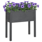 Plantenbak 70X31X70 Cm Massief Grenenhout Grijs