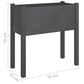 Plantenbak 70X31X70 Cm Massief Grenenhout Grijs