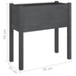 Plantenbakken 2 St 70X31X70 Cm Massief Grenenhout Grijs