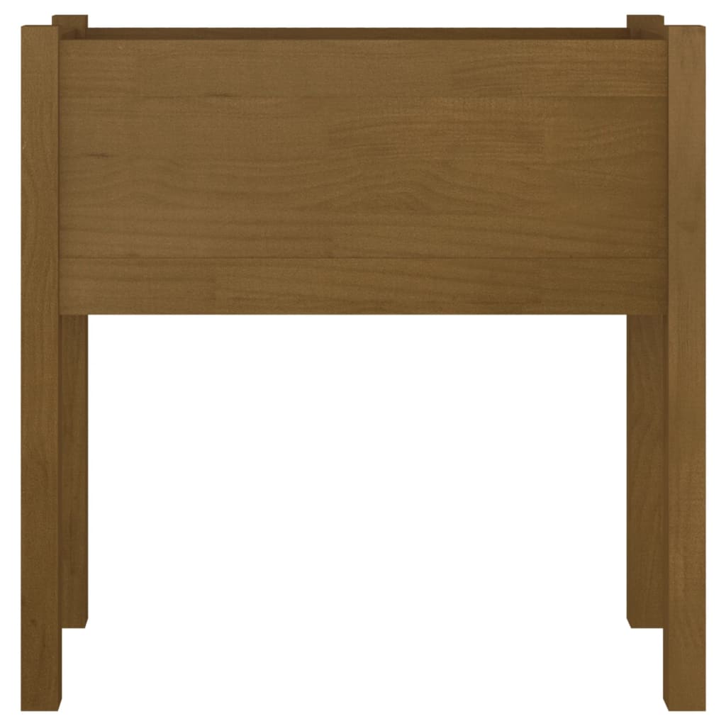 Plantenbak 70X31X70 Cm Massief Grenenhout Honingbruin