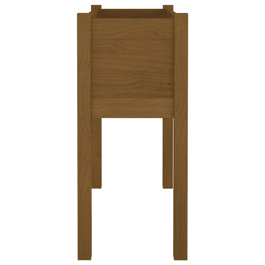 Plantenbak 70X31X70 Cm Massief Grenenhout Honingbruin