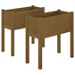 Plantenbakken 2 St 70X31X70 Cm Massief Grenenhout Honingbruin