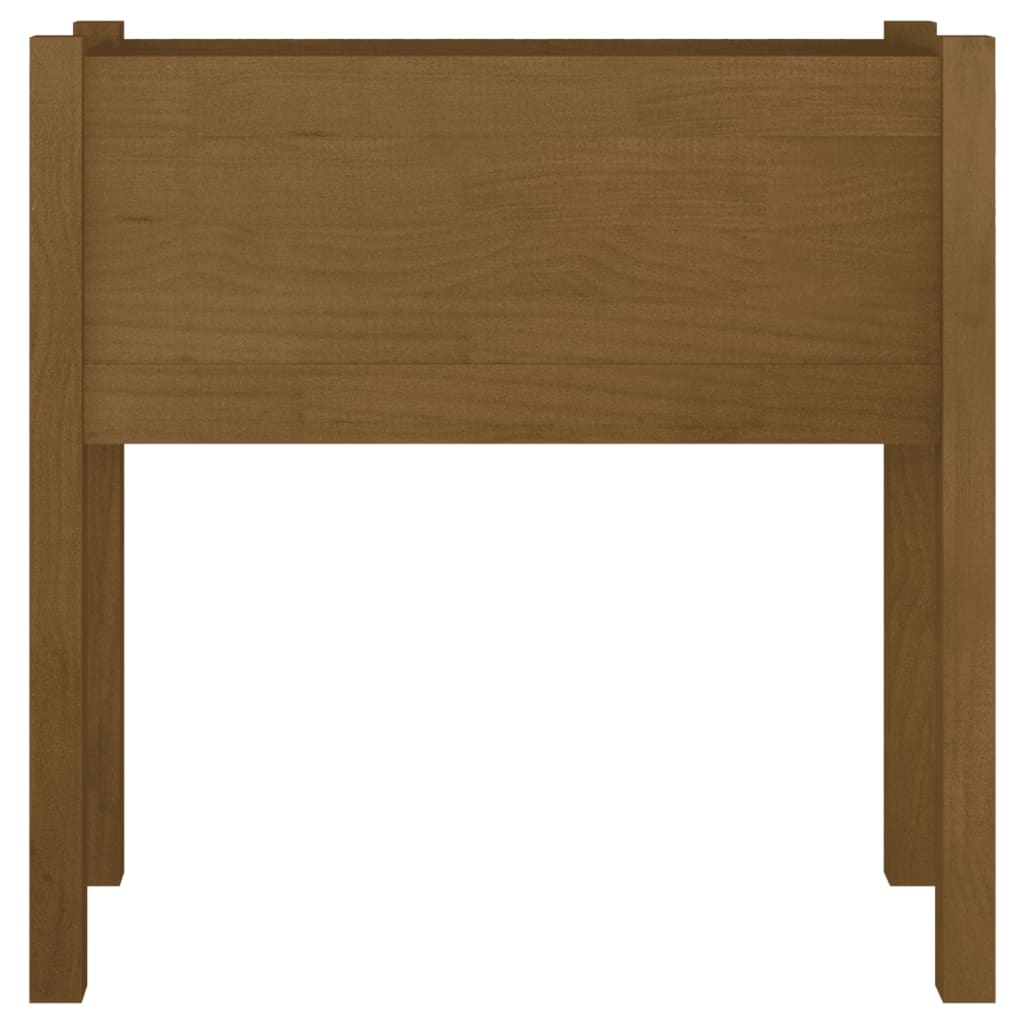 Plantenbakken 2 St 70X31X70 Cm Massief Grenenhout Honingbruin