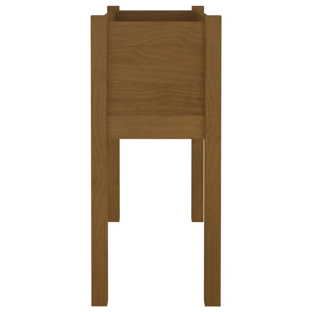 Plantenbakken 2 St 70X31X70 Cm Massief Grenenhout Honingbruin