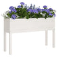 Plantenbakken 2 St 110X31X70 Cm Massief Grenenhout Wit