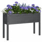 Plantenbak 110X31X70 Cm Massief Grenenhout Grijs