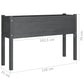 Plantenbak 110X31X70 Cm Massief Grenenhout Grijs