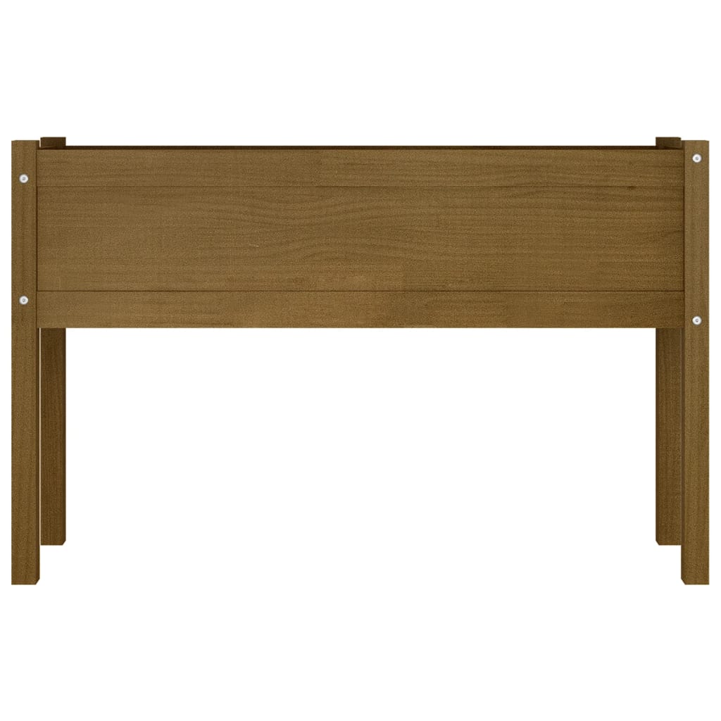 Plantenbak 110X31X70 Cm Massief Grenenhout Honingbruin