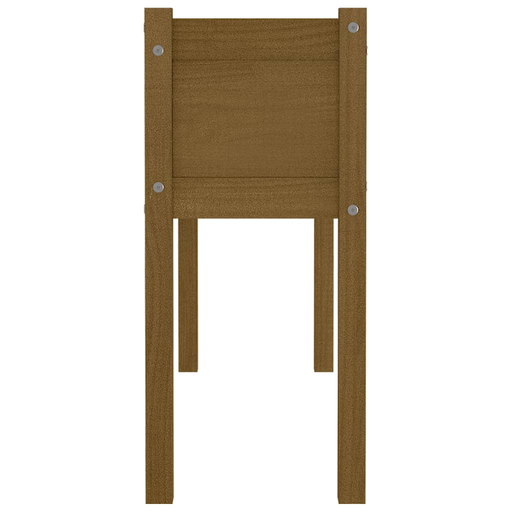 Plantenbak 110X31X70 Cm Massief Grenenhout Honingbruin