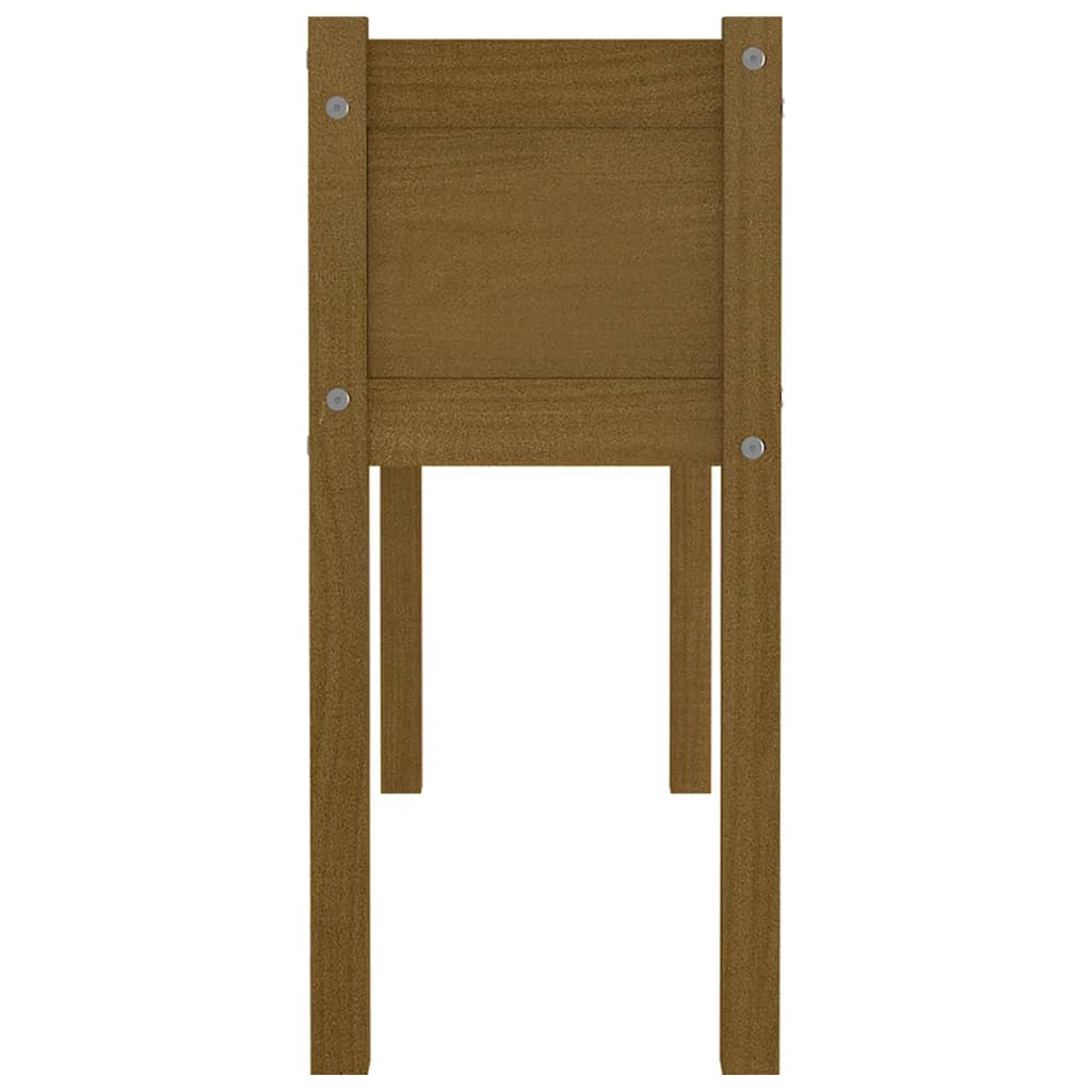 Plantenbakken 2 St 110X31X70 Cm Massief Grenenhout Honingbruin