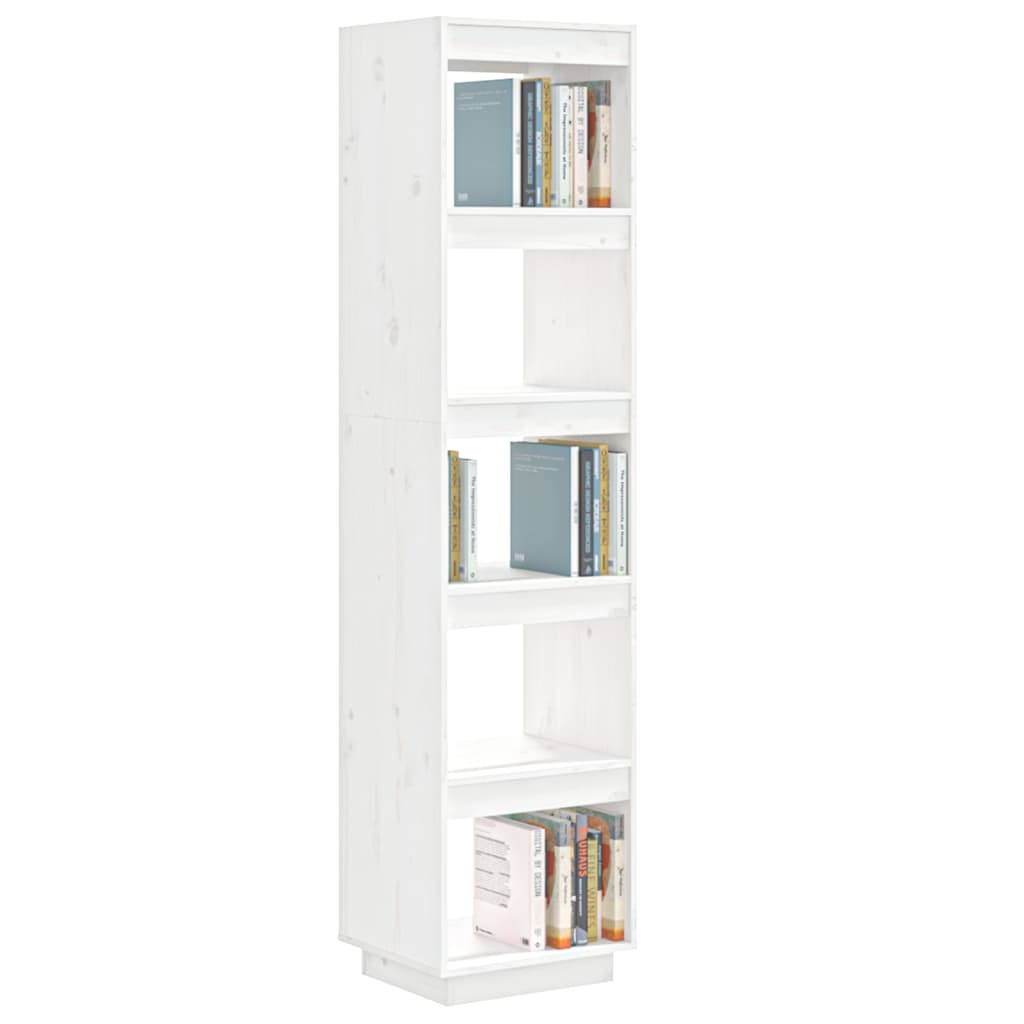 Boekenkast/Kamerscherm 40X35X167 Cm Massief Grenenhout Wit