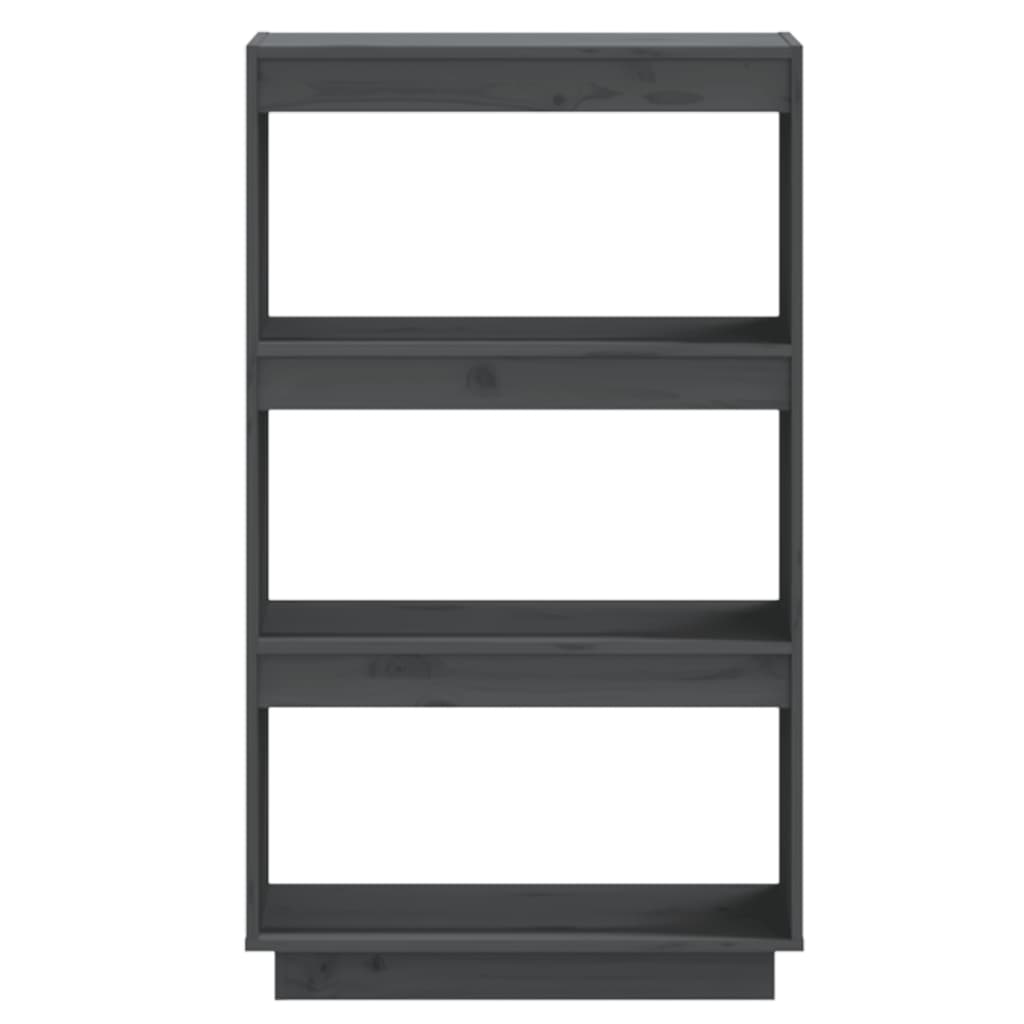 Boekenkast/Kamerscherm 60X35X103 Cm Massief Grenenhout Grijs