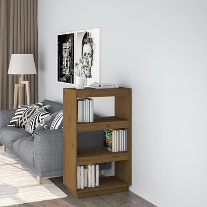 Boekenkast/Kamerscherm 60X35X103 Cm Grenenhout Honingbruin