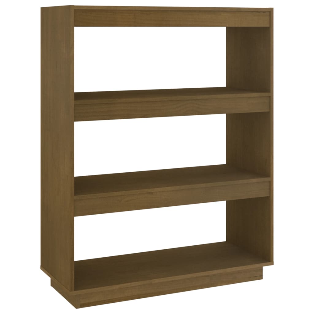 Boekenkast/Kamerscherm 80X35X103 Cm Grenenhout Honingbruin