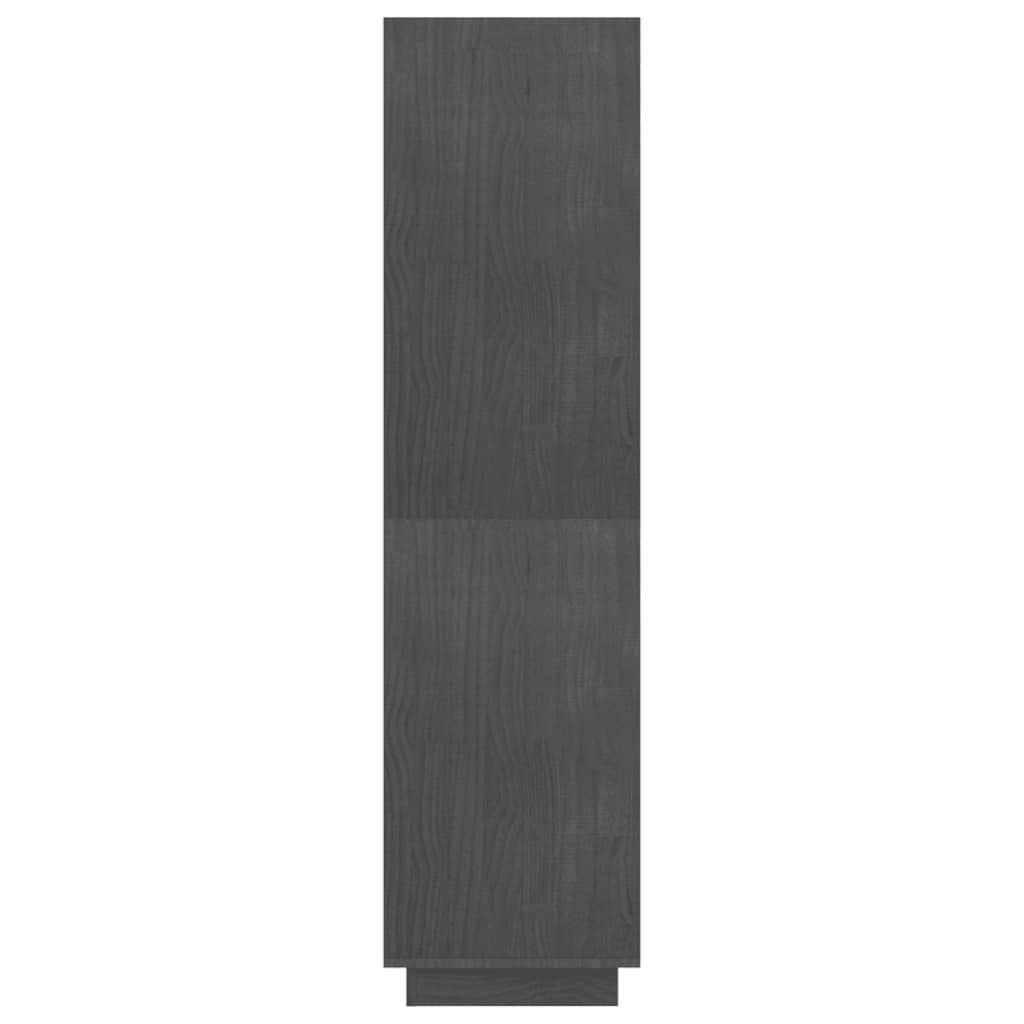 Boekenkast/Kamerscherm 80X35X135 Cm Massief Grenenhout Grijs