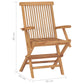 Tuinstoelen 8 St Inklapbaar Massief Teakhout