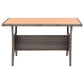 3-Delige Tuinset Met Kussens Poly Rattan Grijs